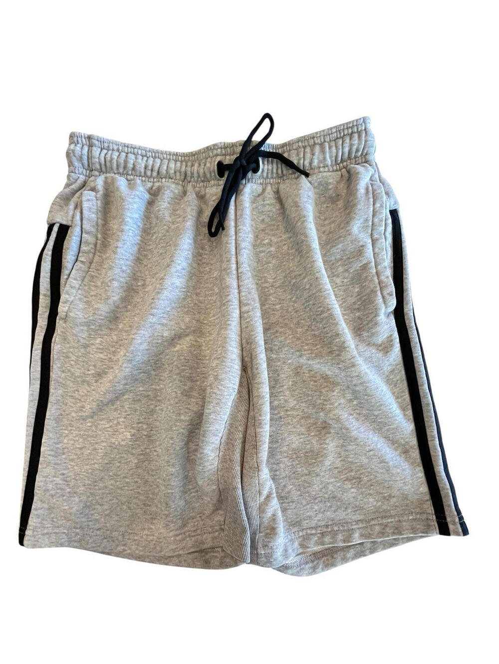 Adidas Men's 3 Stripe Knit Shorts Size Med 28 Gray 2665